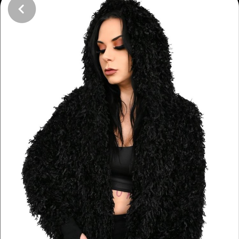 Foxblood limited edition black lagoon hooded cardigan new with tags